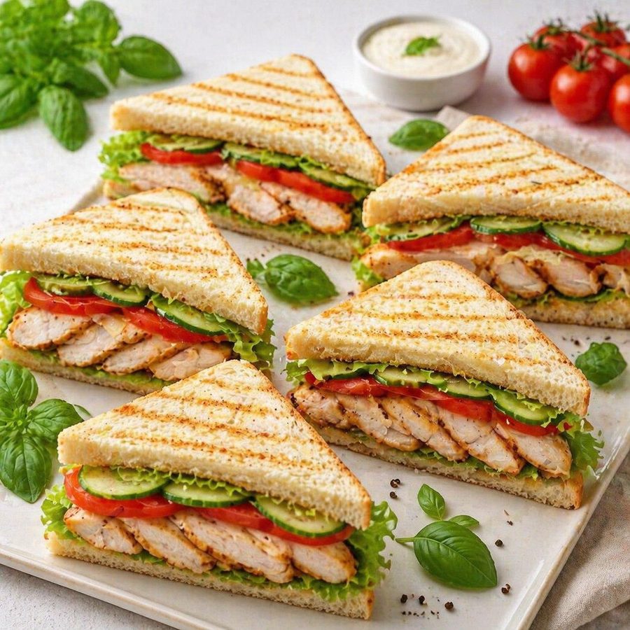 Мини сэндвич с курицей