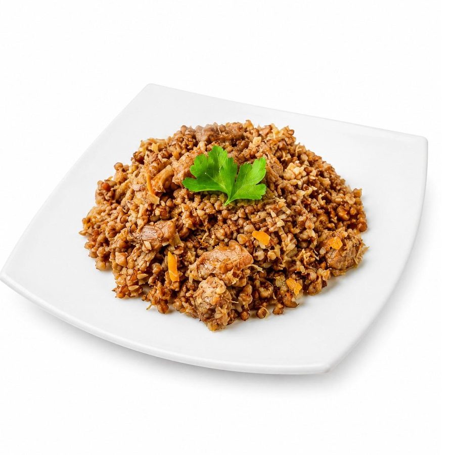 Гречневая каша с тушенкой