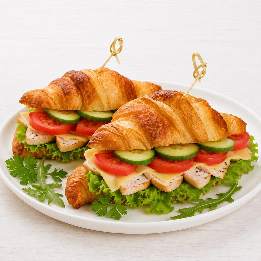 Круассан с курицей