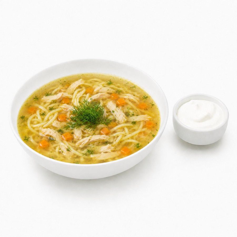 Куриный суп с лапшой